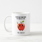 Unterstützung junger Köpfe Lächeln Lehrerhilfe Leb Kaffeetasse (Links)