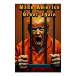 Unterstützung Kamala Walz Justiz Trump Funny Satir Poster