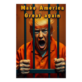 Unterstützung Kamala Walz Justiz Trump Funny Satir Poster