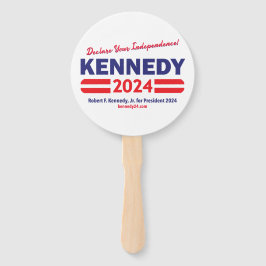 Unterstützung Kennedys für Präsident zeigen Fächer