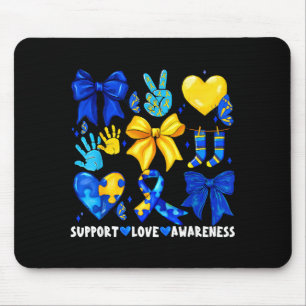 Unterstützung Liebe Bewusstsein 321 Down-Syndrom-T Mousepad