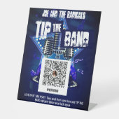 Unterstützung lokaler Band Venmo Pedestal-Zeichen Sockelschild (Vorderseite)