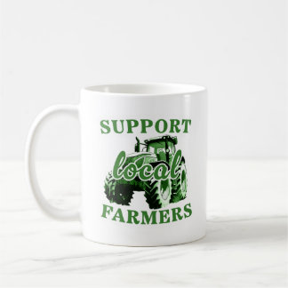 Unterstützung lokaler Bauer Kaffeetasse