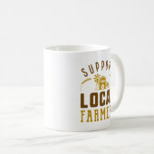 Unterstützung lokaler Bauer Kaffeetasse (VorderseiteRechts)