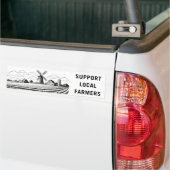 Unterstützung lokaler Bauer Landwirtschaft Autoaufkleber (Auf Lkw)
