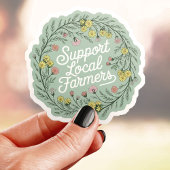 Unterstützung lokaler Bauer Vinyl Aufkleber