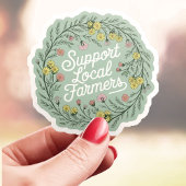 Unterstützung lokaler Bauer Vinyl Aufkleber