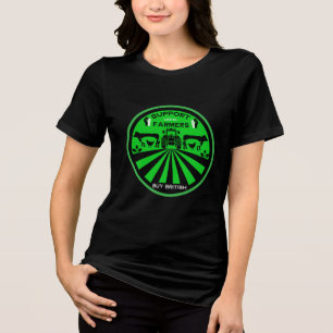 Unterstützung lokaler britischer Agrarprodukte Tri-Blend Shirt