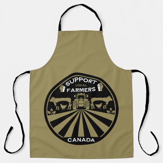 Unterstützung lokaler kanadischer Agrarerzeugnisse Schürze (Vorderseite)