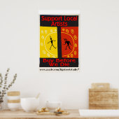 Unterstützung lokaler Künstler, kaufen, bevor wir Poster (Küche)