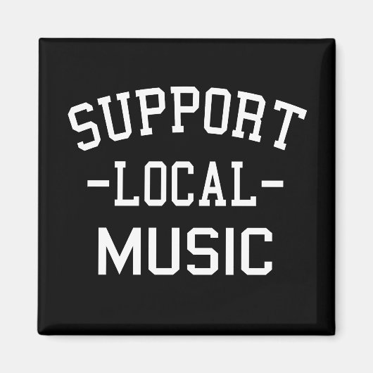 Unterstützung lokaler Musik Magnet (Vorne)