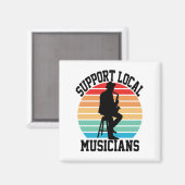 Unterstützung lokaler Musiker für den Musikunterri Magnet (Vorderseite/Rückseite)