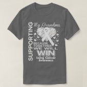Unterstützung meiner Oma Lung Cancer Awareness T-Shirt (Design vorne)