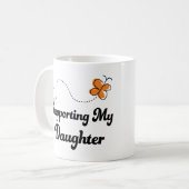 Unterstützung meiner Tochter Kaffeetasse (Vorderseite Links)