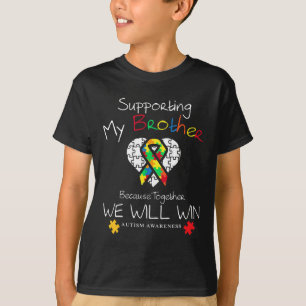 Unterstützung meines Bruders inspirierender Autism T-Shirt