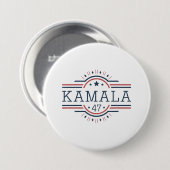 Unterstützung mit der Kampagne von Kamala Harris Button (Vorne & Hinten)