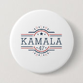 Unterstützung mit der Kampagne von Kamala Harris Button (Vorderseite)