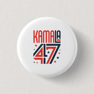 Unterstützung mit der Kampagne von Kamala Harris Button