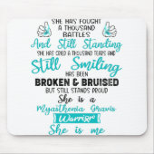 Unterstützung Myasthenia Gravis Kriegspenden Mousepad (Vorne)