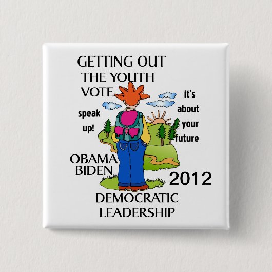UNTERSTÜTZUNG OBAMA 2012 BUTTON (Vorderseite)