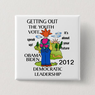 UNTERSTÜTZUNG OBAMA 2012 BUTTON