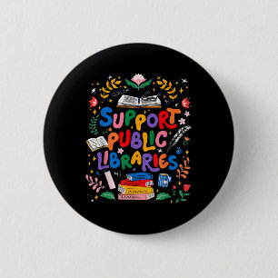 Unterstützung öffentlicher Bibliotheken Lesewortle Button