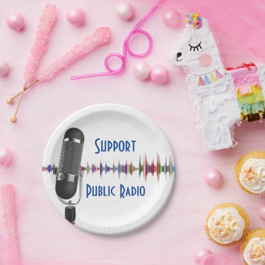 Unterstützung öffentlicher Funkdienste Pappteller (Party)