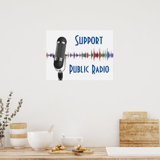 Unterstützung öffentlicher Funkdienste Poster (Küche)