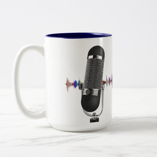 Unterstützung öffentlicher Funkdienste Zweifarbige Tasse (Links)