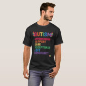 Unterstützung Pflege Ally Autismus Awareness Akzep T-Shirt (Vorne ganz)
