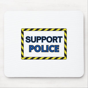 Unterstützung Polizei Aufkleber2 Mousepad