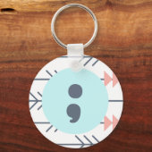 Unterstützung psychischer Gesundheit durch Semikol Schlüsselanhänger (Vorderseite)