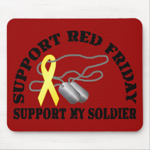 Unterstützung roter Freitag, stützen meinen Mousepad