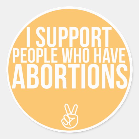 Unterstützung! Runder Aufkleber (Vorderseite)