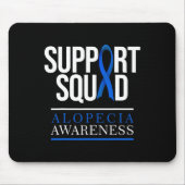 Unterstützung Squad Alopecia Sensibilisierung Haar Mousepad (Vorne)