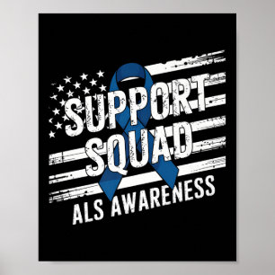 Unterstützung Squad als Awareness Montag US Americ Poster