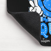 Unterstützung Squad Autismus Bewusstsein Smile Fac Mousepad (Ecke)