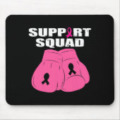 Unterstützung Squad Boxing Handschuh Rosa Ribbon B Mousepad (Vorne)