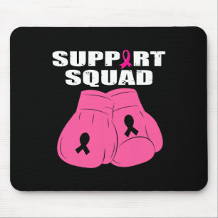 Unterstützung Squad Boxing Handschuh Rosa Ribbon B Mousepad