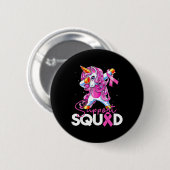 Unterstützung Squad Brustkrebs Bewusstsein rosa Ei Button (Vorne & Hinten)