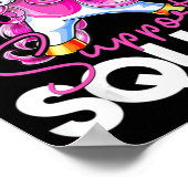 Unterstützung Squad Brustkrebs Bewusstsein rosa Ei Poster (Ecke)