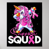 Unterstützung Squad Brustkrebs Bewusstsein rosa Ei Poster (Vorne)