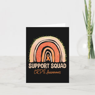 Unterstützung Squad CRPS Awareness Rainbow Orange Karte