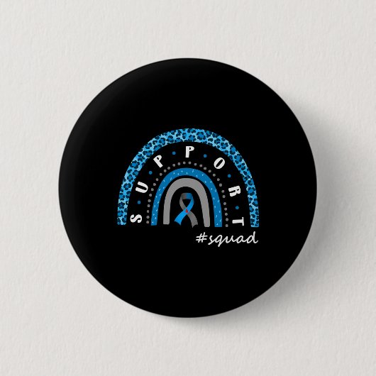Unterstützung Squad Diabetes Rainbow T1d T2d Warri Button (Vorderseite)