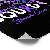 Unterstützung Squad Fall Tree Periwinkle Ribbon St Poster (Ecke)