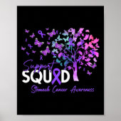 Unterstützung Squad Fall Tree Periwinkle Ribbon St Poster (Vorne)
