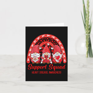 Unterstützung Squad Heart Disease Awareness Month Karte