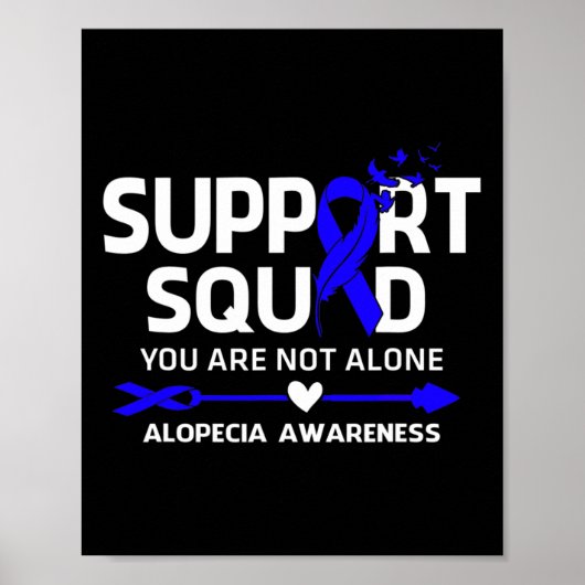 Unterstützung Squad Krieger Alopezie Bewusstsein F Poster (Vorne)