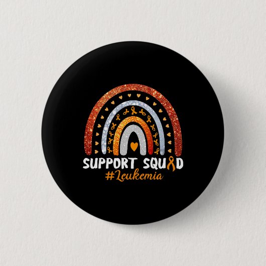 Unterstützung Squad Leukemia Awareness Orange Ribb Button (Vorderseite)