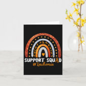 Unterstützung Squad Leukemia Awareness Orange Ribb Karte (Gelbe Blume)